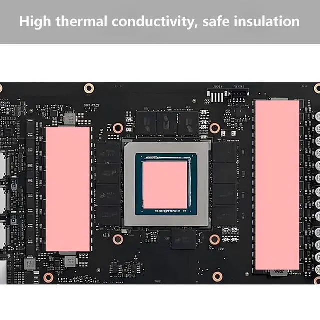 Alt view image 3 of 4 - Thermal Pad 15.8 W/mK, 100x100x0.5mm, Non Conductive Heat Resistance High Temperature Resistance, Silicone Thermal Pads for PC Laptop PS4/PS5/CPU/GPU/Computer