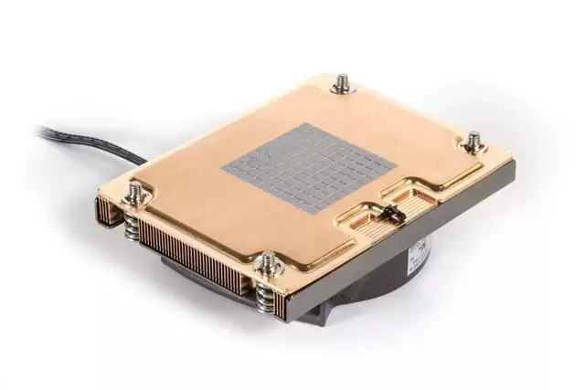 Alt view image 3 of 5 - R25 1U Full-Copper Server Heatsink with Vapor Chamber (VC) for LGA2011 (Rectangular Type)