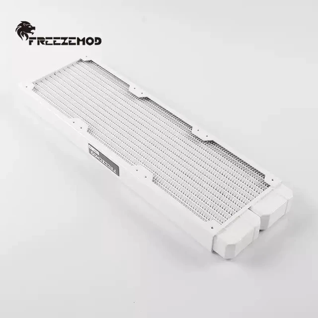 Alt view image 4 of 7 - TSRP-TW360 PC Water Cooling Radiator 14 Flat Tubes, Copper Fins, Piano White