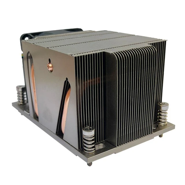 Alt view image 4 of 4 - FOR AMD SP3 2U Server CPU Cooler Pure Copper Base, Desktop PC Air Cooling Fan