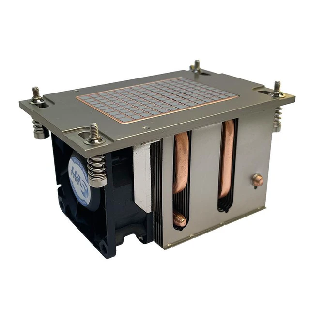 Alt view image 2 of 4 - FOR AMD SP3 2U Server CPU Cooler Pure Copper Base, Desktop PC Air Cooling Fan
