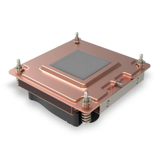 Alt view image 2 of 5 - Q7 1U Active CPU Cooler for LGA1700 Copper Vapor Chamber, 150W TDP, PWM Blower Fan