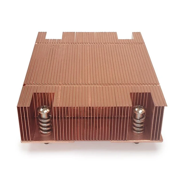 Alt view image 3 of 4 - A46 1U Passive CPU Cooler for AM4/AM5 Copper Vapor Chamber, 120W TDP, Fanless for 1U Server/ITX