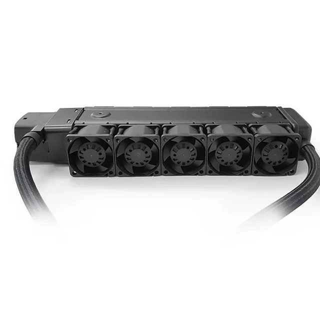 Alt view image 3 of 4 - FOR 1U 1700 AM5 Server AIO Liquid Cooler Radiator Industrial Fan TL33