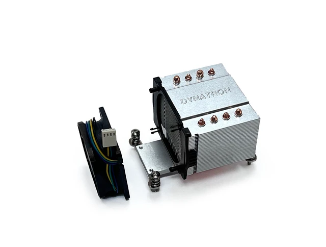 Alt view image 5 of 5 - For AM4/AM5 4-Heatpipe 2U Server CPU Cooler High-Speed PWM Fan, for Rackmount Systems