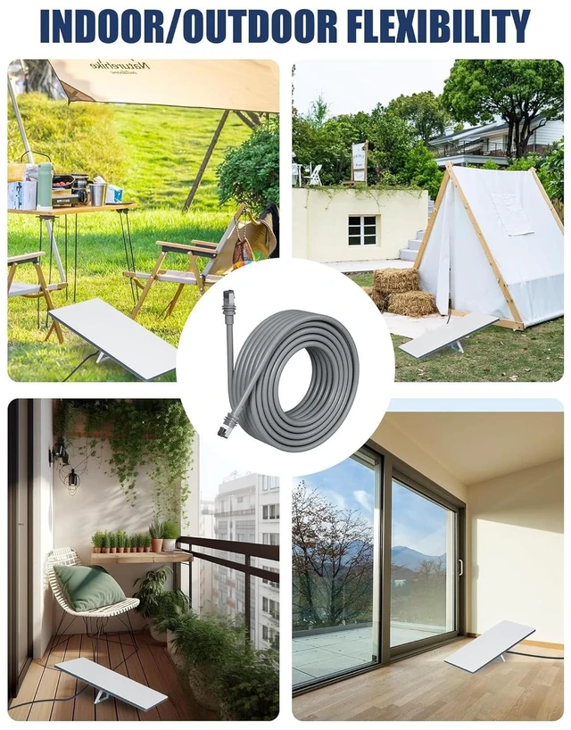Alt view image 4 of 7 - 30M/98.4FT, Gen3 Outdoor Ethernet Cable Starlink Extension Cord, Adapter Connector Cable, V3 Network Cable, Waterproof Design