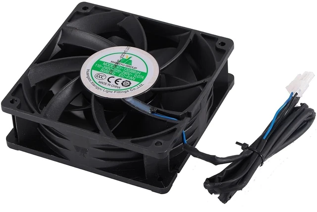 Alt view image 4 of 7 - XY-12038B2H EC-Fan 110V-240V 0.06A 12CM 120×120×38mm Cabinet EC Cooling Fan for XY-12038B2H High Air Volume Fan Cabinet Case Cooling Fan 50/60HZ