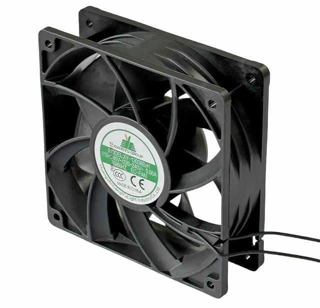Alt view image 5 of 7 - XY-12038B2H EC-Fan 110V-240V 0.06A 12CM 120×120×38mm Cabinet EC Cooling Fan for XY-12038B2H High Air Volume Fan Cabinet Case Cooling Fan 50/60HZ
