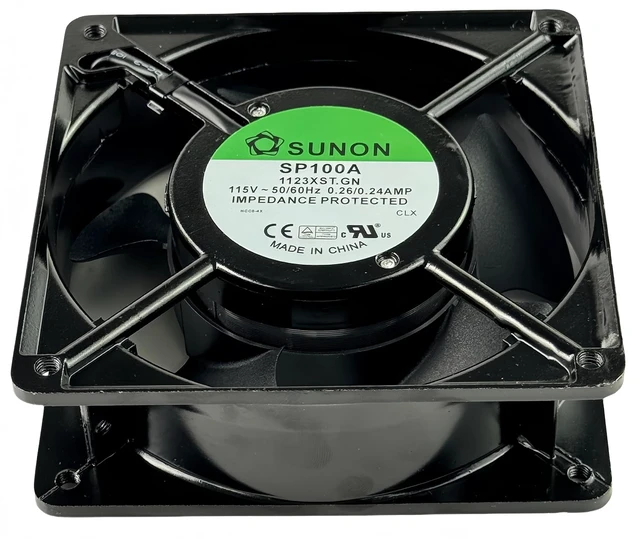 Alt view image 2 of 7 - for Sunon SP100A-1123XST.GN 115V AC 120x120x38mm Cooling Fan 50/60Hz 0.26/0.24A AC Axial Fan 50 dB 1800 RPM 2-Pin