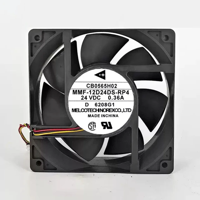 Alt view image 3 of 5 - MMF-12D24DS-RP4 Cooling Fan 12cm/12038, 24V 0.36A, for Inverter & Industrial Cabinet Cooling