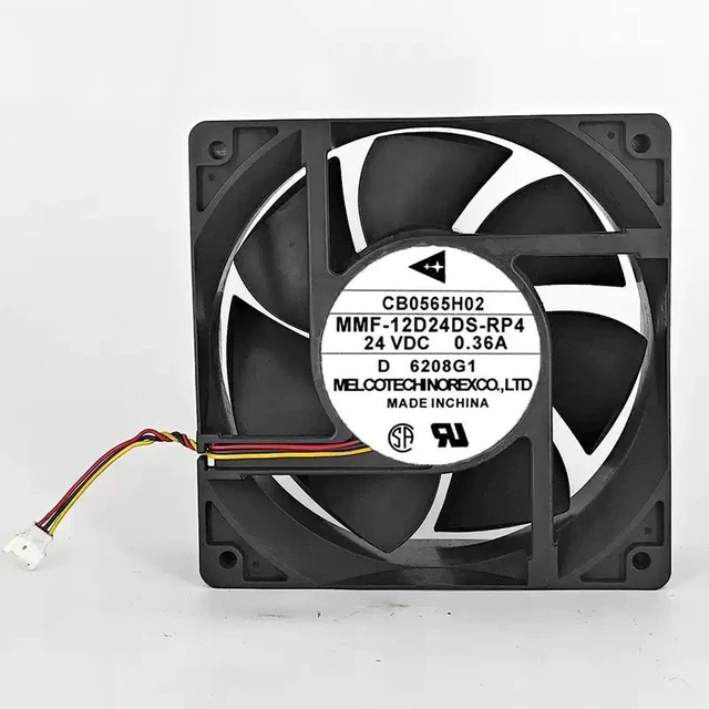 Alt view image 4 of 5 - MMF-12D24DS-RP4 Cooling Fan 12cm/12038, 24V 0.36A, for Inverter & Industrial Cabinet Cooling