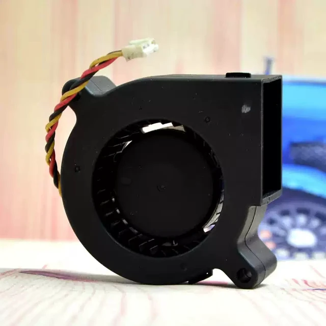 Alt view image 4 of 5 - BD126025HB Turbo Blower Fan, DC 12V 0.3A, 6025 Size (60×60×25mm), Dual Ball Bearing, 7500RPM