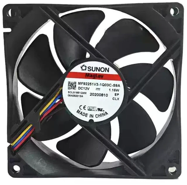 Main image of MF92251V3-1Q03C-S9A MagLev Quiet Fan 9025 Size (92×92×25mm), DC 12V 1.16W, 9cm