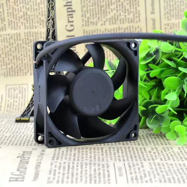 Alt view image 5 of 5 - KD1208PTS1 Cooling Fan 8025 Size (80×80×25mm), DC 12V 2.6W, 2-Wire, 8cm Chassis & Power Supply Fan