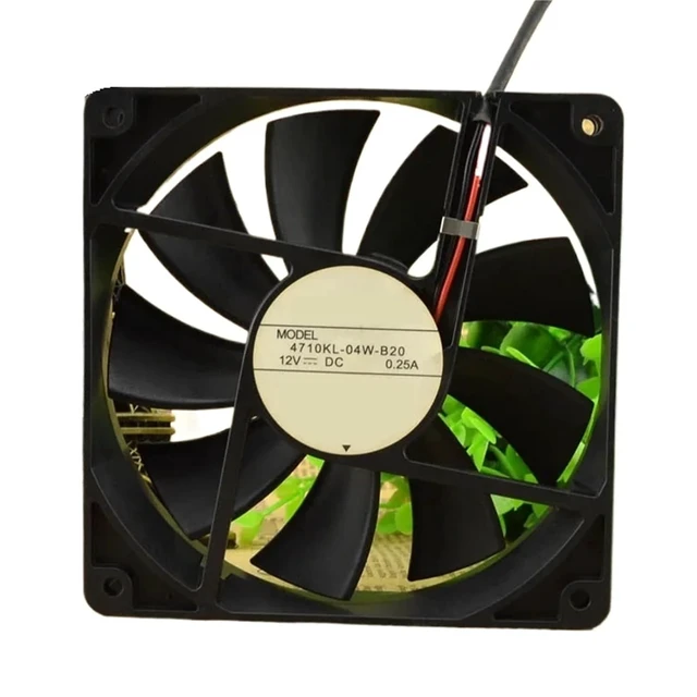 Alt view image 2 of 4 - 12025 12CM 4710KL-04W-B20 Chassis & Power Supply Cooling Fan DC 12V 0.19A, Dual Ball Bearing, 1900RPM, Quiet Design
