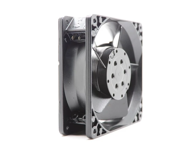 Alt view image 3 of 7 - 4656N All-Metal High-Temperature Axial Fan 230V AC, 120×120×38mm, 19W, Ball Bearing, for Server/Industrial Cabinet Cooling