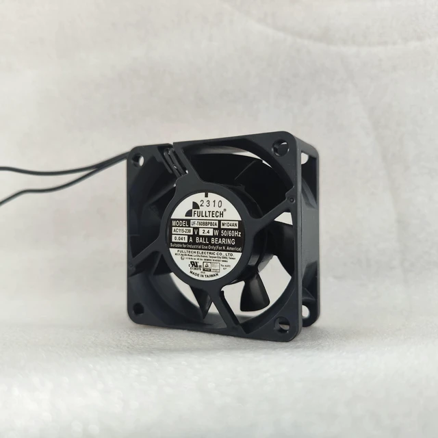 Main image of UF-T60BBPBOAMID4AN Axial Cooling Fan 230V AC, 60×60×25mm, 2.4W, 3950RPM, 33m³/h, 31dB, for Industrial Instruments/Power Units/Cabinet Cooling