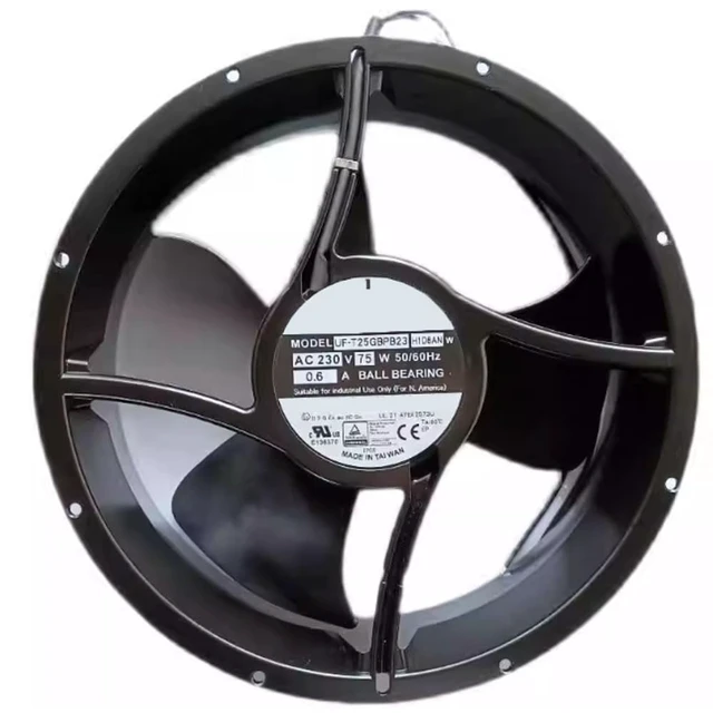 Alt view image 4 of 5 - UF-T25GBPB23H1D8AN EC Explosion-Proof Axial Fan 230V AC, 254×89mm, for Energy Storage/Explosion-Proof Cabinet/Hazardous Area Cooling