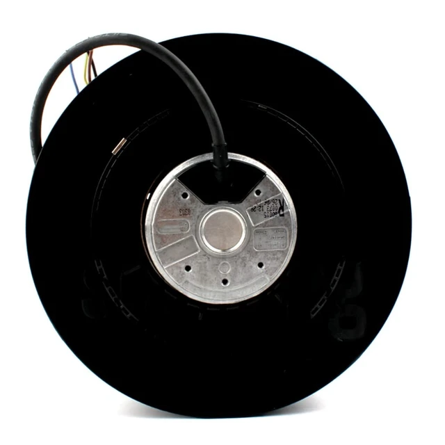 Alt view image 4 of 7 - R2E225-RA92-09 RadiCal Backward Curved Centrifugal Fan 230V AC, 225mm Impeller, 155/210W, 2500/2600RPM, Dual Ball Bearing, for Air Purification/Cabinet Cooling/HVAC