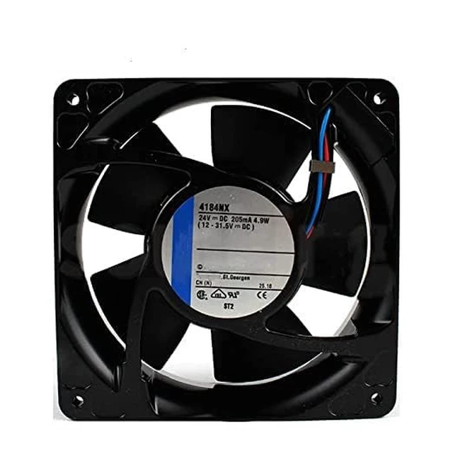 Alt view image 4 of 5 - 4184NX Axial Cooling Fan 24V DC, 119×119×38mm, 3200RPM, Ball Bearing, for Cabinet/Industrial Equipment Cooling