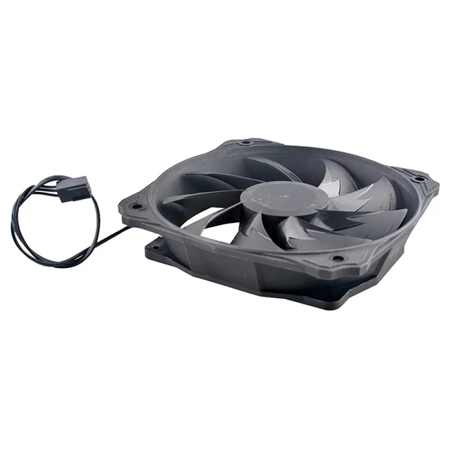 Alt view image 4 of 5 - HA1225L12F-Z Cooling Fan 12CM/12025 Size, 12V, Low-Speed Silent Operation, for Chassis/CPU/Power Supply Cooling