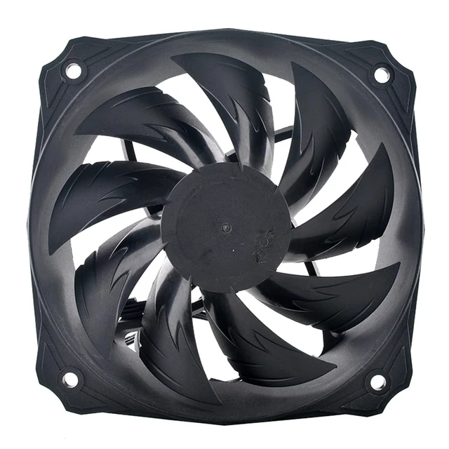 Alt view image 2 of 5 - HA1225L12F-Z Cooling Fan 12CM/12025 Size, 12V, Low-Speed Silent Operation, for Chassis/CPU/Power Supply Cooling