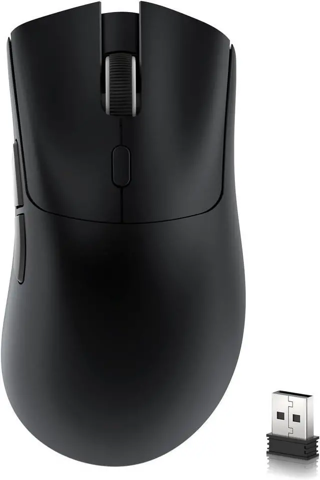 Main image of ATTACK SHARK R1 Tri-Mode Wireless Gaming Mouse, 2.4G/Wired/Bluetooth 5.2, 55g Ultra Lightweight, 18K DPI, HUYU 20M Clicks, Ergonomic for PC, Laptop, Windows Mac Black