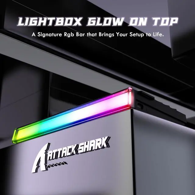 Alt view image 4 of 7 - ATTACK SHARK R85 HE Wired 75% RT RGB Gaming Keyboard, 8K Polling, 0.005mm Accuracy, 0.08ms Latency, 256K Scan, Hall Effect Magnetic Switches, 5-Layer Sound Dampening, Software for PC & Mac