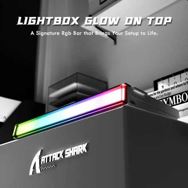 Alt view image 4 of 7 - ATTACK SHARK R85 HE Wired 75% RT RGB Gaming Keyboard, 8K Polling, 0.005mm Accuracy, 0.08ms Latency, 256K Scan, Hall Effect Magnetic Switches, 5-Layer Sound Dampening, Software for PC & Mac Star White