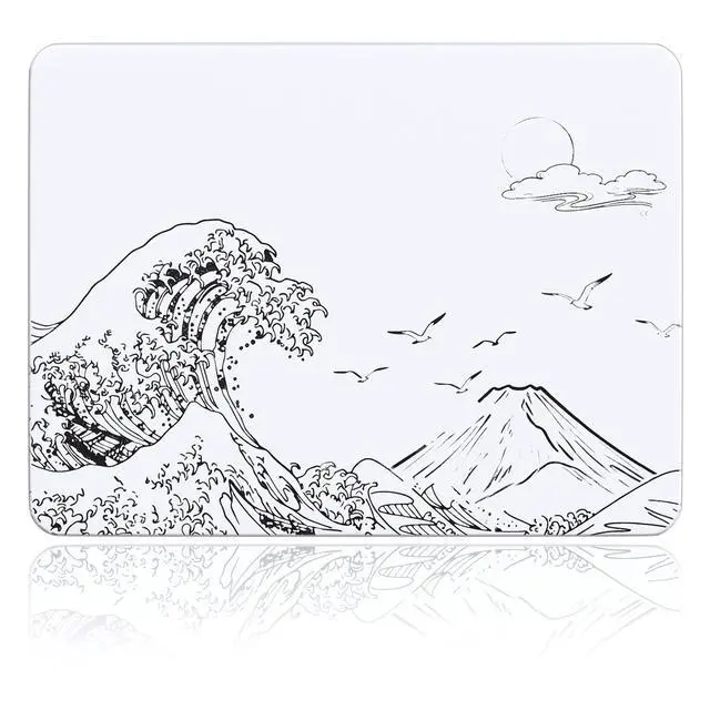 Main image of ATTACK SHARK CM05SE Tempered Glass Gaming Mousepad, Nano-Textured Ultra Smooth Surface, Precise Speed Control for Gaming & Office, 16.1" L x 12.2" W