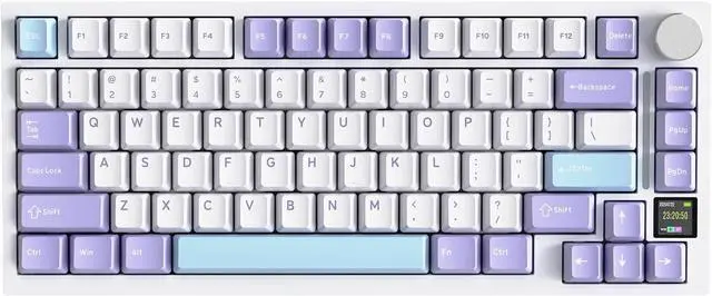 Main image of ATTACK SHARK X820 Ultra 75% Wireless Mechanical Gaming Keyboard, Smart TFT Display & Metal Knob, Hot-Swappable Shark Switch, Gasket Mount, Tri-Mode 2.4G/Bluetooth/USB-C, RGB, 4000mAh Battery