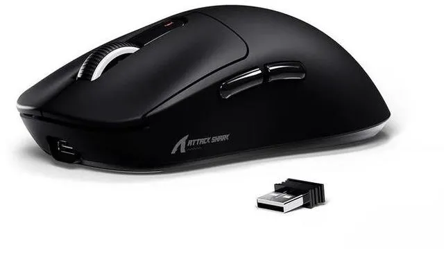 Main image of ATTACK SHARK X3 Lightweight Tri-Mode Wireless Gaming Mouse, 2.4G Bluetooth USB-C Wired, PAW3395 Sensor, 26K DPI, Kailh GM8.0 Switch, 5 Programmable Buttons for PC & Mac