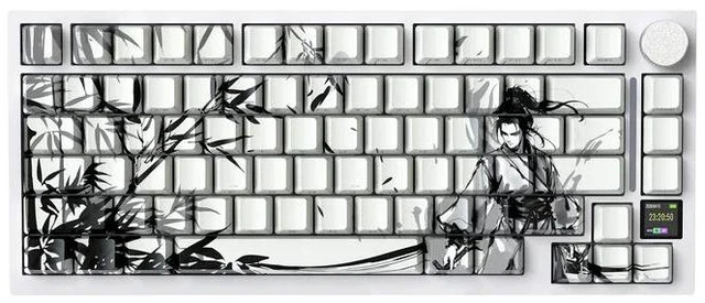 Main image of ATTACK SHARK X820 Ultra 75% Wireless Mechanical Gaming Keyboard, Smart TFT Display & Metal Knob, Hot-Swappable Shark Switch, Gasket Mount, Tri-Mode 2.4G/Bluetooth/USB-C, RGB, 4000mAh Battery
