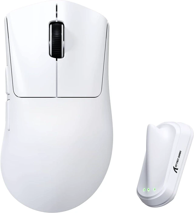 Main image of ATTACK SHARK V8 Gaming Mouse, 42K DPI PAW3950MAX, 8K Polling Rate, 59g Lightweight, Tri-Mode Wireless, 400H Battery