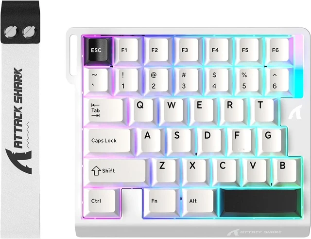 Main image of ATTACK SHARK M36 HE 36-Key Hall Effect Gaming Keyboard, 8000Hz Polling, 0.01mm Rapid Trigger, Magnetic Switches, RGB