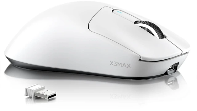 Main image of ATTACK SHARK X3 MAX Wireless Gaming Mouse, 49g Ultra Lightweight, PAW3950 42K DPI, Bluetooth 5.2, 2.4GHz, 200H Battery, 100M Clicks