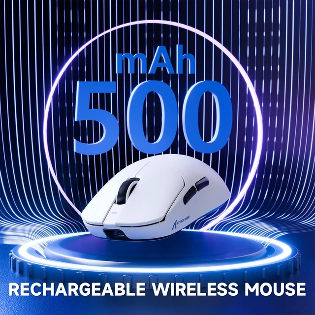 Alt view image 7 of 7 - ATTACK SHARK X8 PRO Wireless Gaming Mouse, 55g Lightweight, PAW3395PRO 40K DPI Sensor, 8KHz Polling Rate, Tri-Mode 2.4G/Bluetooth/Wired, BK52820 Chip, 100M Clicks White