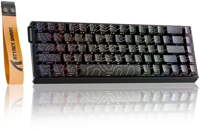 Main image of ATTACK SHARK X68MAX HE 68-Key Magnetic Gaming Keyboard, CNC Aluminum, 8000Hz Polling, 0.08ms Latency, 0.005mm Precision, Rapid Trigger, RGB, PBT Keycaps
