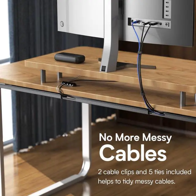 Alt view image 5 of 7 - Delamu 4 Pack Cord Organizers for Desks, 62.8in Cable Organizer Cable Management Under Desk, Self Adhesive Wire Management Raceway, Desk Organizers and Accessories for Office&Home Organization, Black