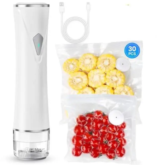 Main image of Preserve Compact Vacuum Sealer for Food (Vacuum Sealer Machine + 30 Reusable Vacuum Bags) Powerful Handheld Vacuum Sealer Machine, Seal Meal Saver, Portable Food Sealer