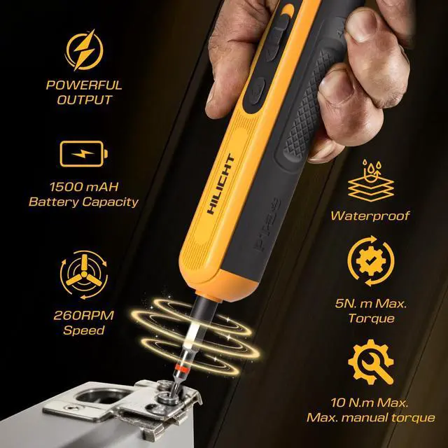 Alt view image 4 of 7 - Precision Electric Screwdriver Set, 4V Cordless Mini Power Screwdriver with Push-to-Start & Button, 26 S2 Steel Bits, USB-C Rechargeable for Electronics, PC Repair & Furniture Assembly