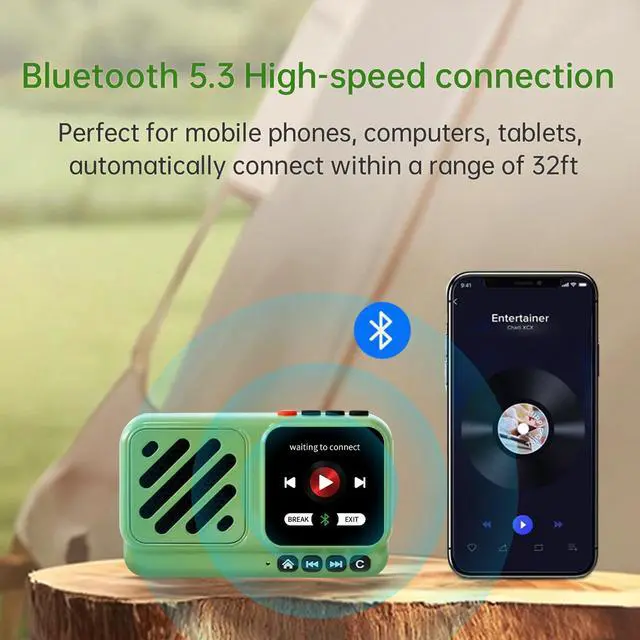 Alt view image 4 of 7 - Voyager Bluetooth Speaker Wireless Internet Radio with WIFI/4G,World Radio Station,BT5.3, Electronics for Home/Travel/Outdoor mini Portable Speaker