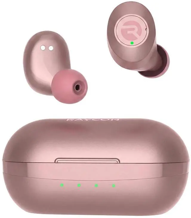 Main image of Everyday Classic Bluetooth Wireless Earbuds + Microphone with Active Noise Canceling, Sweat & Water-Resistant Earphones, Ear Buds Wireless Bluetooth Up to 32 Hours Playtime (Rose Gold)