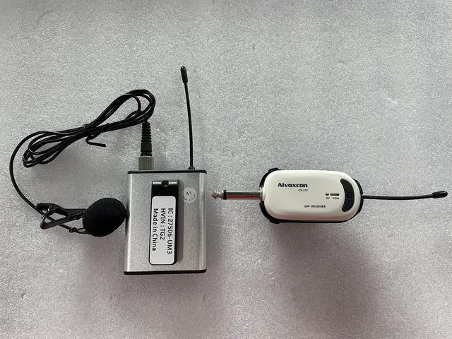 Alt view image 7 of 7 - Wireless Headset Lavalier Microphone System Wireless Lapel Mic Best for iPhone, DSLR Camera, PA Speaker, YouTube, Podcast, Video Recording, Conference, Vlogging, Church, Interview, Teaching