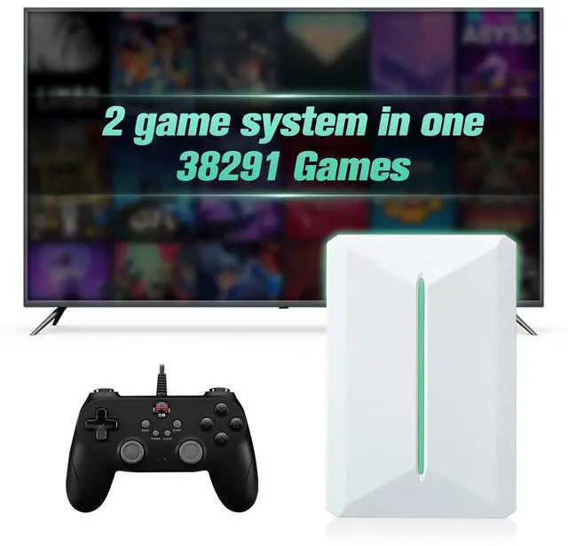 Main image of Retro Game Console Hdd 500GB, Plug and Play Video Game Console with Built in 38291 Game, Emulator Console Compatible with 50 Game Emulators, Playnite&Retrobat 2 Game Syatem in 1, Portable Game Console