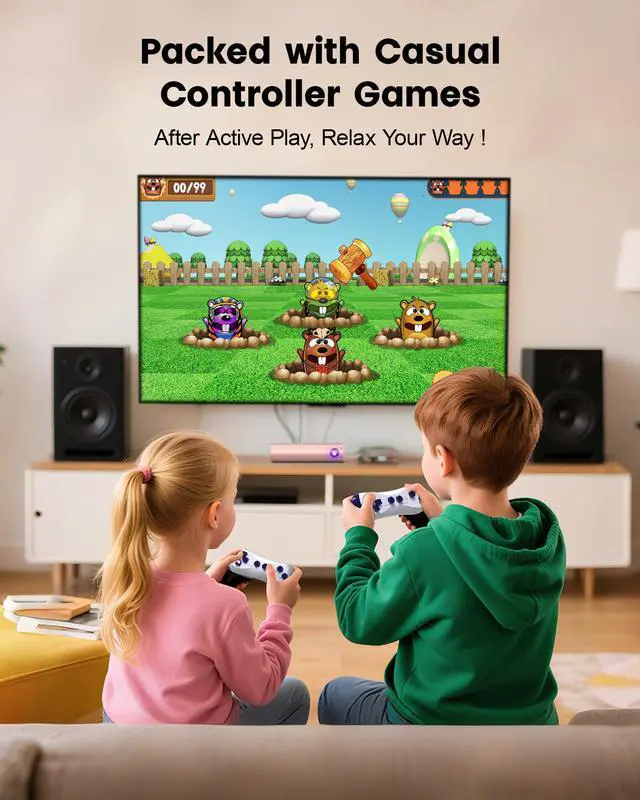 Alt view image 7 of 7 - Interactive Motion Gaming Console for Kids: Educational AR Learning Games (28+) for Ages 4+ Boys & Girls - Boost Coordination Fitness & STEM Skills Motion-Sensing Video Game System