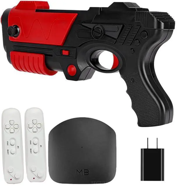 Alt view image 4 of 7 - TV Game Console with 200+ Games,Handheld Video GameConsole for Kids, GameSystem with AR Gun Game for Boys,2 GameController, TV Plug& Play, Xmas Birthday Toy Gift for Boys Girls Age