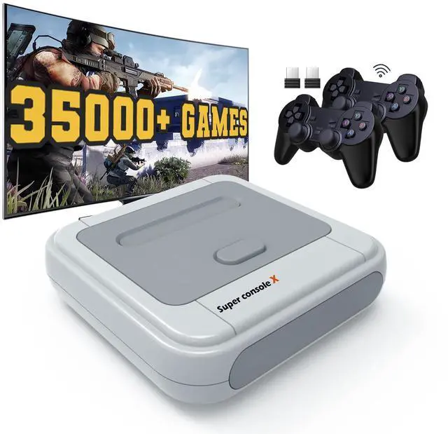 Main image of Super Console X, Retro Game Console Built-in 35,000+ Games, Video Game Console Systems for 1080P/720P Output, 2 Wireless Controllers