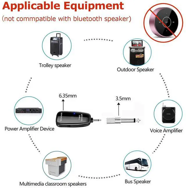 Alt view image 6 of 7 - Wireless Saxophone Microphone, Dual UHF Clip Microphones for Sax | Rechargeable Mic System, with Digital Display, for Trumpet Tuba FrenchHorn Instrument Teaching Street Bars Stage Performance