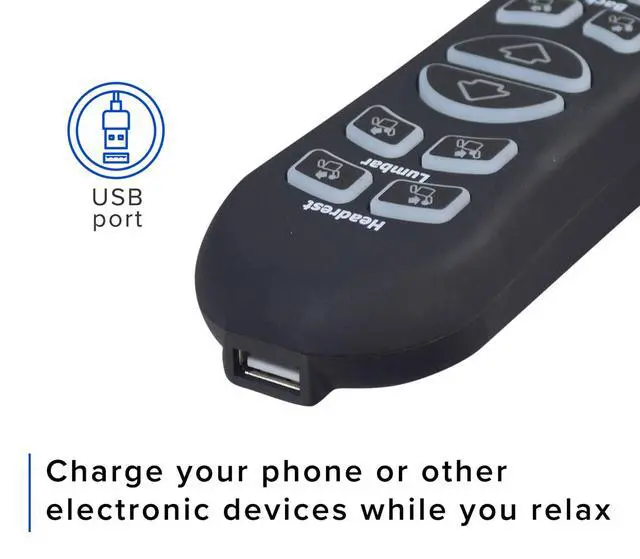 Alt view image 7 of 7 - 10-Button 5-Pin Replacement Remote Hand Control for Mega Motion Power Recliner with Lift (MM3702) - (CTL1804039) for MegaMotion Power Chairs with MM3702 Dual Motor Assembly